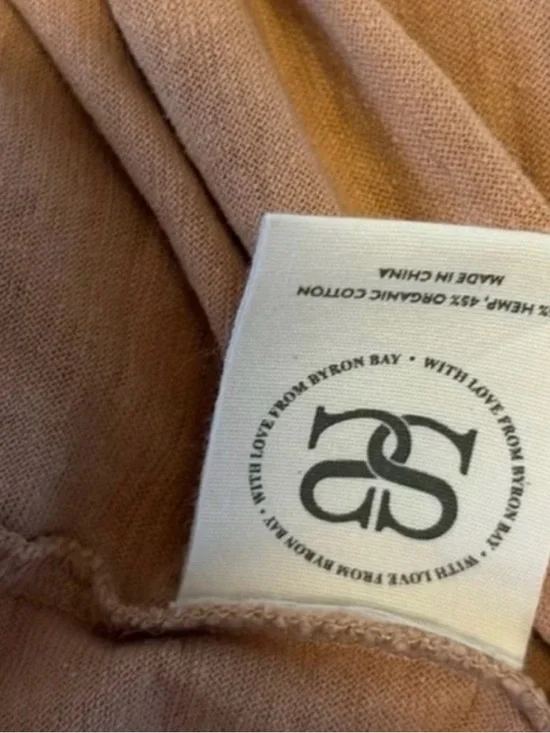 Spell Tan Paradise Graphic Tee with Pink & White Flowers - Picture 2 of 3